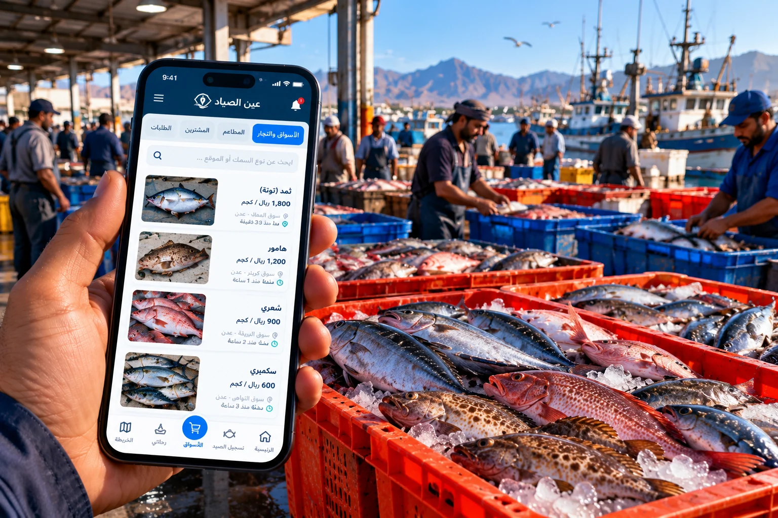 الربط مع الأسواق والتجار